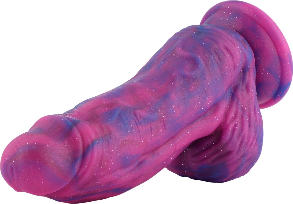 Goedkoopste Fantasy Dildo met lichte Curve KlicLok en Zuignap 24 CM