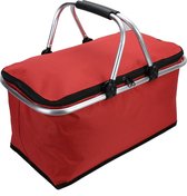Lunchtas Waterdicht - Koeltas Compact Formaat - Camping Tas met 30 L Inhoud - Rood