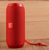 Bluetooth Speaker Red - Rood-Portable-T&G -Musiek speaker met mic voor handsfree bellen