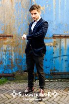 Flabbergasted | Velvet Colbert | Velour Blazer | BLAUW | Maat M/50