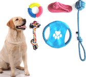 Honden speelgoed Kwaliteit 5 Stuks - Hondenspeeltjes - Puppy Speelgoed - Speelgoed Hond - Flostouw Hond – Hondentouw