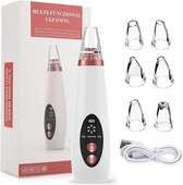 Bovadi Premium Blackhead Remover - Poriënreiniger - Mee eters verwijderen - Acne - Huidverzorging - 6 opzetstukken - 1 Jaar Omruil Garantie