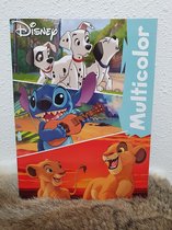 Multicolor disney dieren, kleurboek
