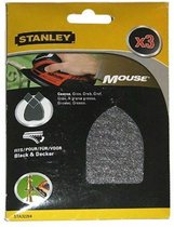 STANLEY STA32204 MOUSE, VEL QUICK FIT GROF | Schuurpapier | 3 stuks