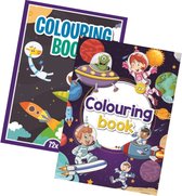 Super Kleurboeken - Pakket - 2 Kleurboeken - Astronauten - Aliens - 125+ Kleurplaten