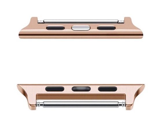 Vervangbare verbindingsadapter Apple Horloge - Adapter Apple horloge - 22mm - 38 tot 41mm - Roze