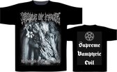 Cradle Of Filth - Supreme Vampiric Evil Heren T-shirt - XL - Zwart