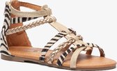 Blue Box meisjes sandalen met zebraprint - Goud - Maat 33