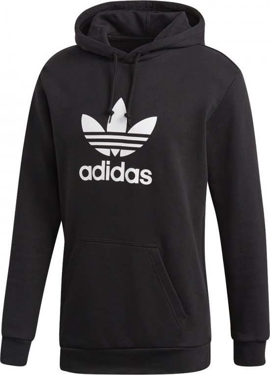 adidas Originals Trefoil Hoodie Sweatshirt Mannen Zwarte Xs