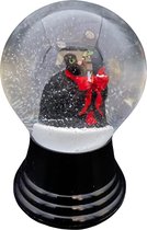 Vienna Original Snow Globe - Sneeuwbol - Zwarte kat - Ø8 cm - hoogte 11,5 cm