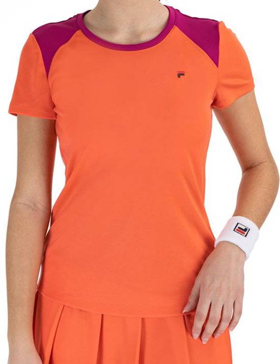 hongersnood Het eens zijn met Malen Fila T-shirt Josephine Dames Sportshirt Tennisshirt - Maat L | bol.com