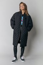 Colourful Rebel Hunter Quilted Long Jas - Maat XS