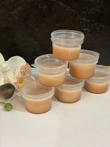 Wax (geur) melts Camille Cups , handmade, de wax is plantaardig, natuurlijk en biologisch afbreekbaar, koosjer en niet op dieren getest