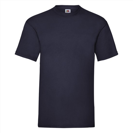 T-shirt Fruit of the Loom Valueweight, Deep Navy, Taille XL (5 pièces non  imprimées) | bol