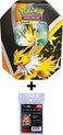 Afbeelding van het spelletje Pokémon Kaarten Fall Tin Eevee Evolution - Jolteon V + UltraPro Sleeves