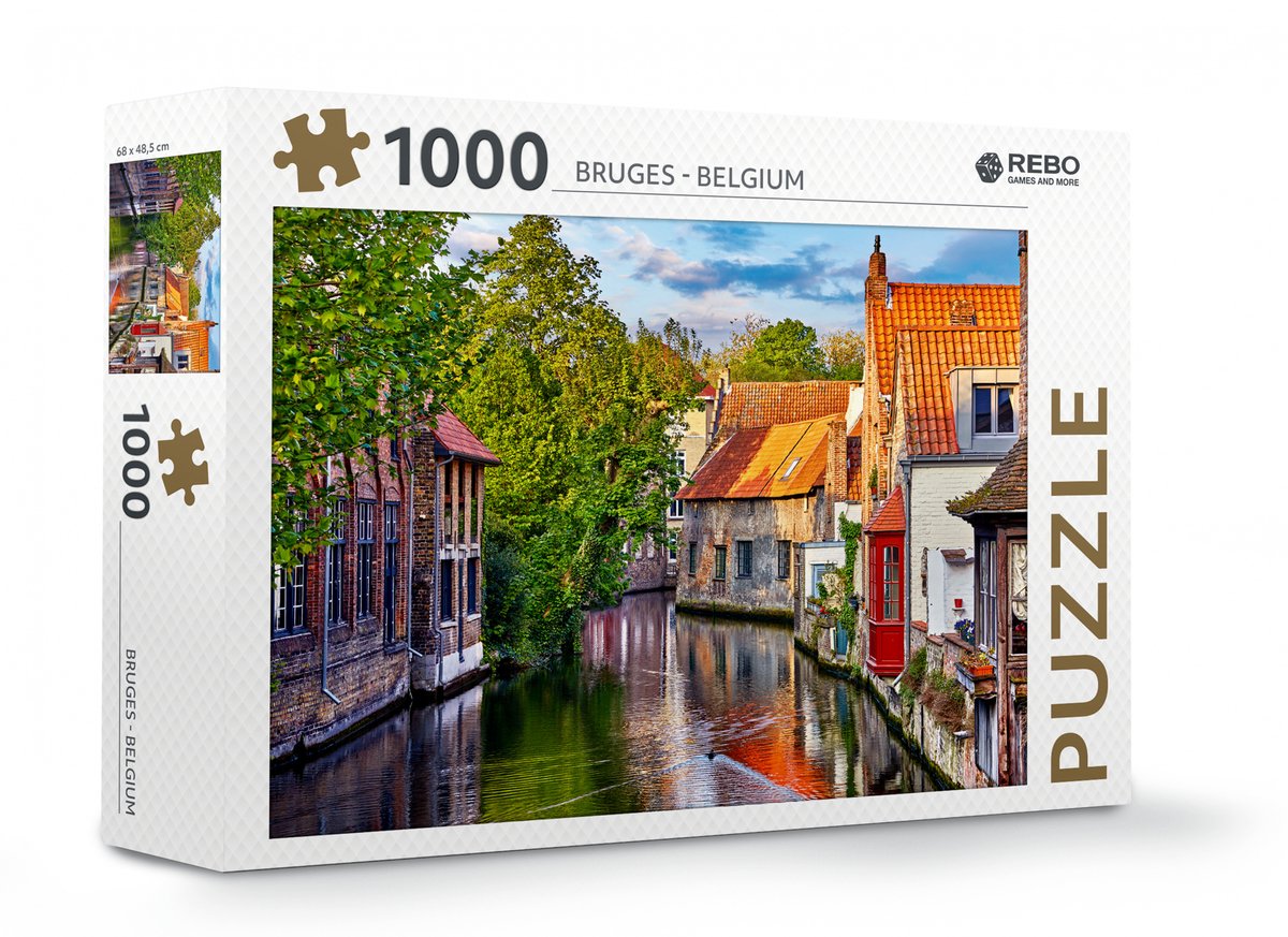 Rebo Productions Legpuzzel Brugge 68 X 48,5 Cm 1000 Stukjes | bol.com