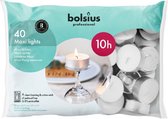 Bolsius Professional Waxine lichtjes Goud Maxi formaat 40 stuks | 10 Branduren | 22 mm x 60 mm