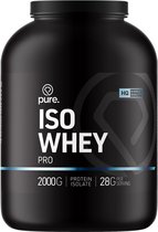 PURE Iso Whey Pro - banaan - 2000gr - whey eiwit isolaat - eiwitshake - koolhydraatarm