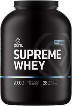 PURE Supreme Whey - banaan - 2000gr - eiwitshake - wei protein - koolhydraatarm - whey eiwit - eiwitten