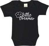 Baby rompertjes - Little dreamer - maat 80 - korte mouwen - baby - baby kleding jongens - baby kleding meisje - rompertjes baby - rompertjes baby met tekst - kraamcadeau meisje - k