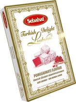 Sebahat Turks Fruit - Lokum - Turkish Delight - met granaatappel smaak - 200 gram