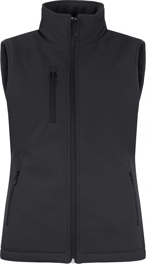 Clique Padded Softshell Vest Women 020959 - Zwart - M - Clique