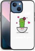 Hoesje maken Geschikt voor iPhone13 mini Smartphone Hoesje met Zwarte rand Cactus Glad