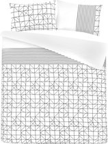Bedlinnen kennedy 125-gb wit / zwart 260cm x 220cm
