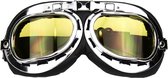 CRG chrome motorbril - geel glas