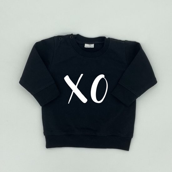 ballet Hoopvol Isoleren Baby Sweater - XO - kleur zwart - maat 56 | bol.com