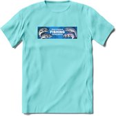 Vissen T-Shirt | Grappig Verjaardag Vis Hobby Cadeau Shirt | Dames - Heren - Unisex | Tshirt Hengelsport Kleding Kado - Licht Blauw - XL