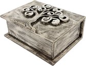 Doosjes - Boom - Hout - Wit - 19x14x7 cm - Indonesie - Sarana - Fairtrade