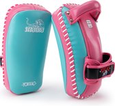 Yokkao Free Style Kicking Pads - Cuir - Island / Hot Pink - taille standard