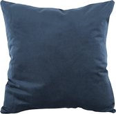 Lucy’s Living Luxe sierkussen MELISSA Night Blue – D40 H4 cm - polyester - wonen - interieur – woonaccessoires - kussens