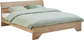 Beddenreus bed Wald - Tweepersoons - 140 x 200 cm - Eiken - Inclusief matras