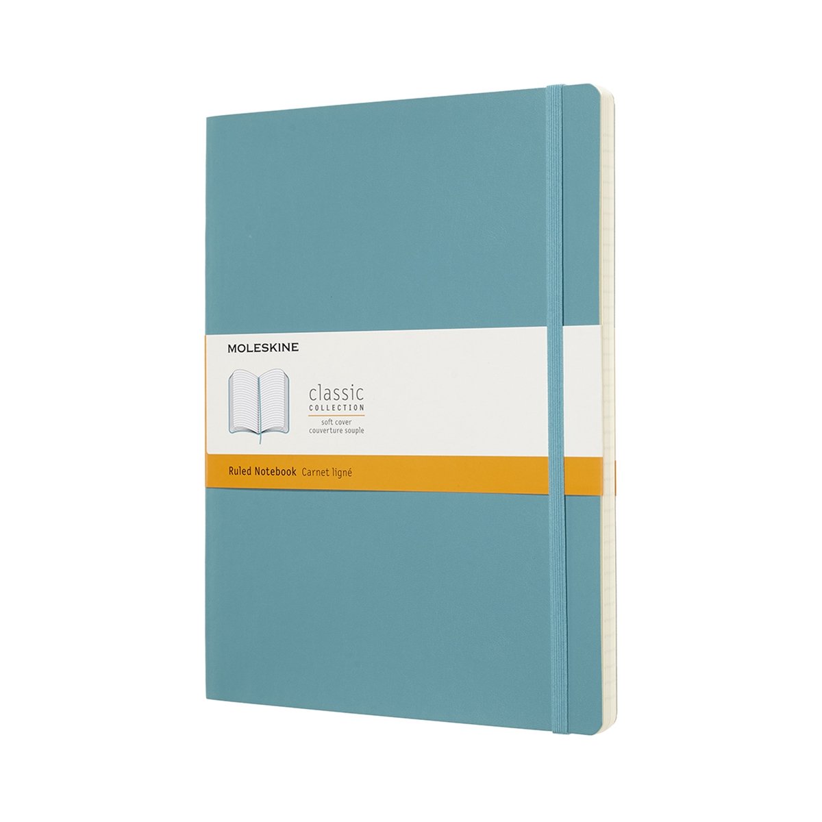 Moleskine classic notitieboek - extra large - softcover - gelinieerd - rif blauw afbeelding