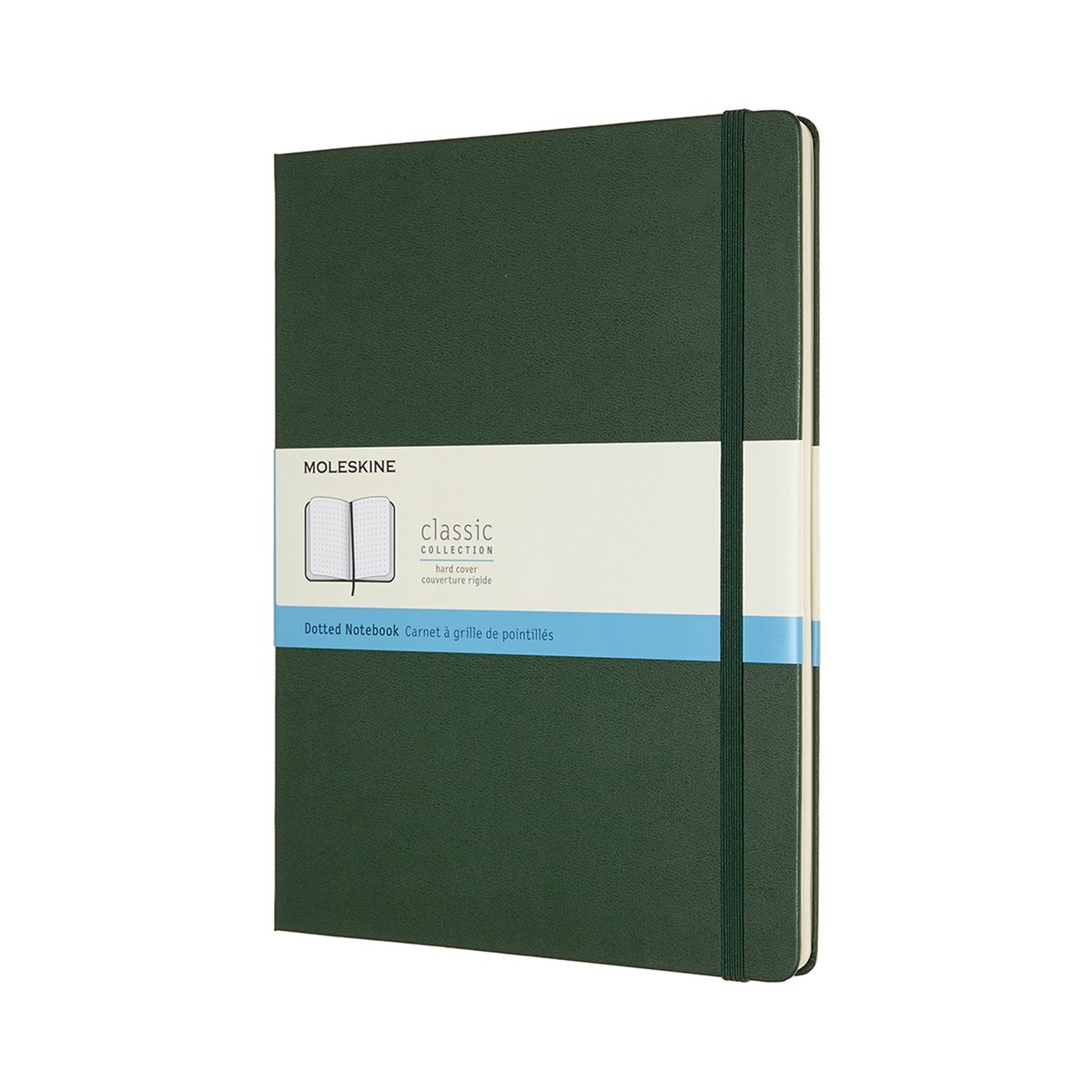 Moleskine Classic – Notitieboek – Bullet Journal – Extra Large – 19x25cm – Hardcover – Gestippeld – Dotted – Mirte Groen
