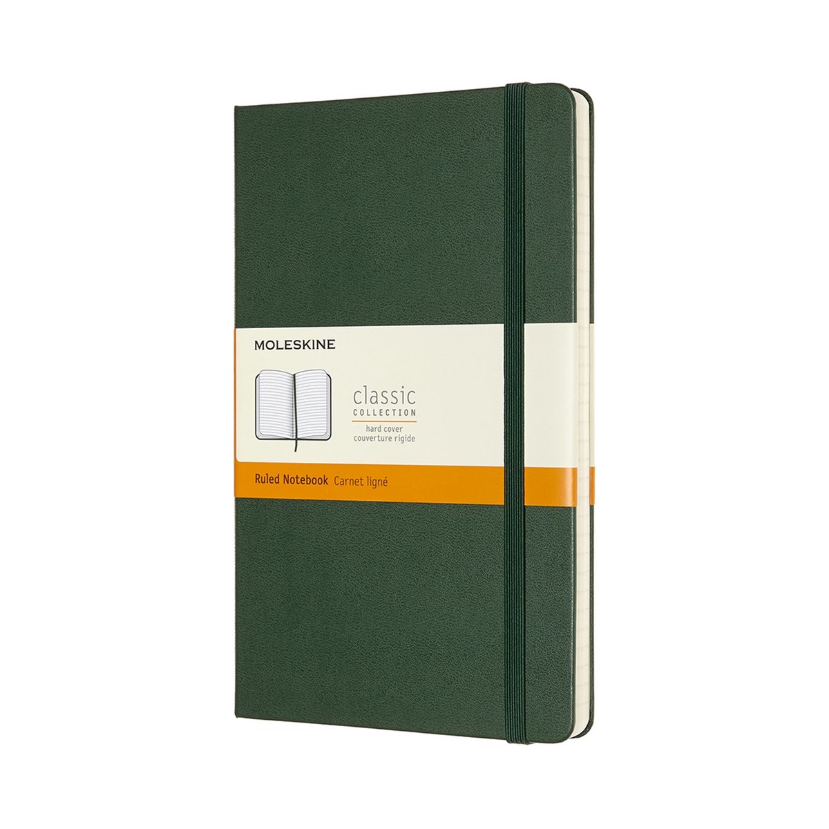 Moleskine Classic Notitieboek - Large - Hardcover - Gelinieerd - Mirte Groen - Moleskine
