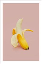 Walljar - Peeled Banana - Muurdecoratie - Poster