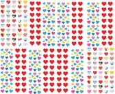 Megapakket Hartjes Stickers | 454 Hartenstickers | Valentijn Stickers | Liefde Stickervellen | Knutselen Meisjes | Harten Stickers thema Liefde, Verliefd, Love | Valentijnsdag Stic