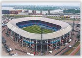 De Kuip in Rotterdam - Foto op Aluminium  - Foto op Dibond - Aluminium Schilderij - Wanddecoratie - 120x70 cm