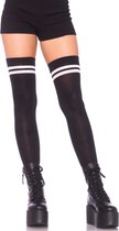 Ribbed athletic thigh highs