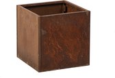Bloembak, Plantenbak, Bloembak cortenstaal 40x40x40cm zonder bodem