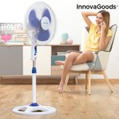 Premium - Witblauwe - Staande Ventilator - 50W - Ø 40 cm