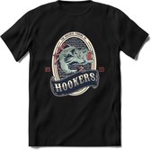 Vissen T-Shirt | Grappig Verjaardag Vis Hobby Cadeau Shirt | Dames - Heren - Unisex | Tshirt Hengelsport Kleding Kado - Zwart - XXL