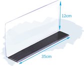 10x Plankverdeler Magnetisch Transparant PVC