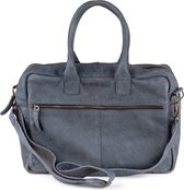 Dutch-Bag Breda Leren Laptoptas 17 Inch Denim - Kenia Leder  - Handgemaakt in NL - Premium Leer