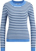 WE Fashion Dames fijngebreide trui met structuur