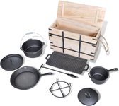 Vida XL Dutch Oven Set - 9 stuks - Gietijzer