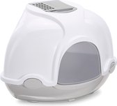 Imac hoek kattenbak ginger lichtgrijs (52X52X44,5